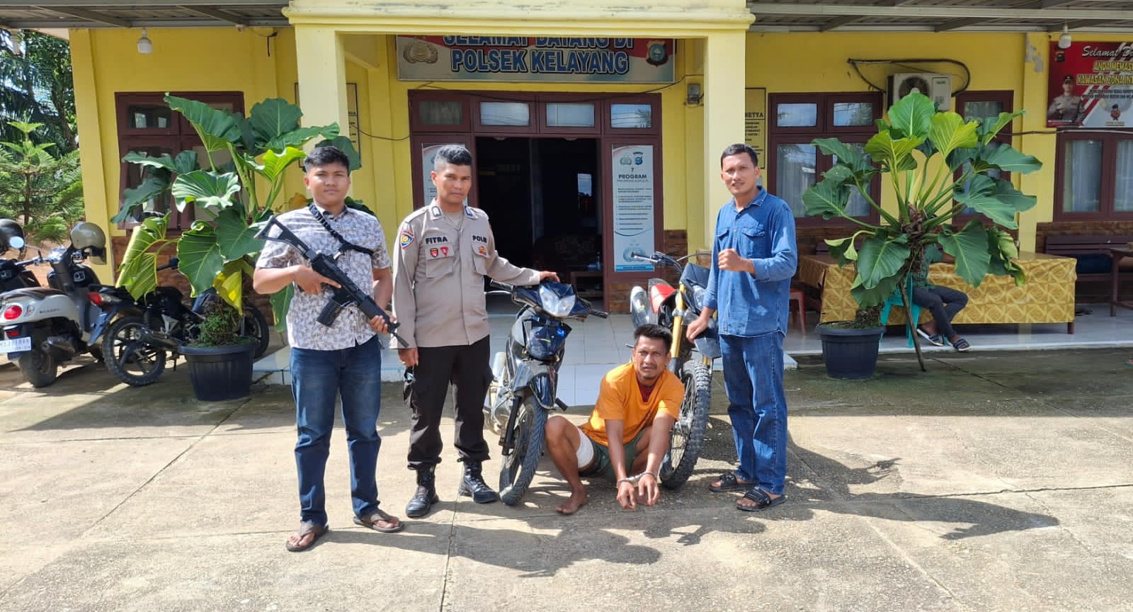 Dikejar Sampai Ke Rohil, dan Melawan Saat Ditangkap, Maling Motor Ini di “Dor” Polisi