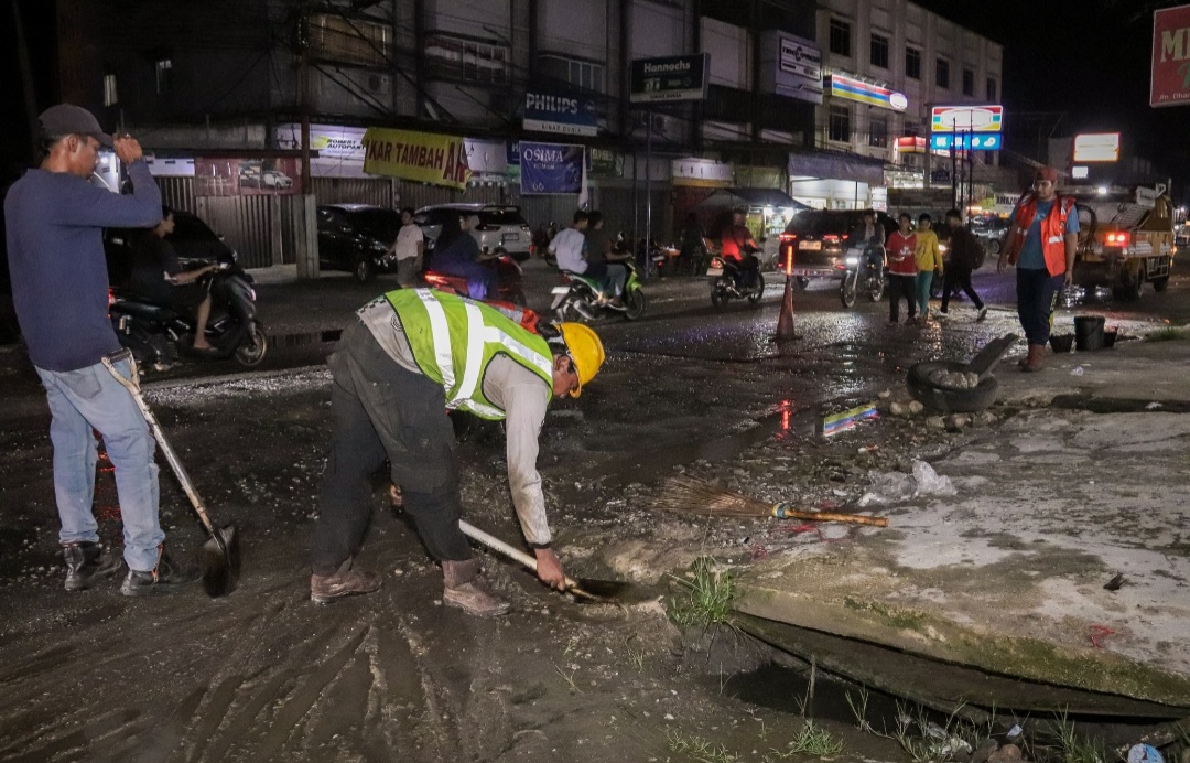 Pemko Pekanbaru Perbaiki 29 Ruas Jalan, Total 15 KM Di-overlay